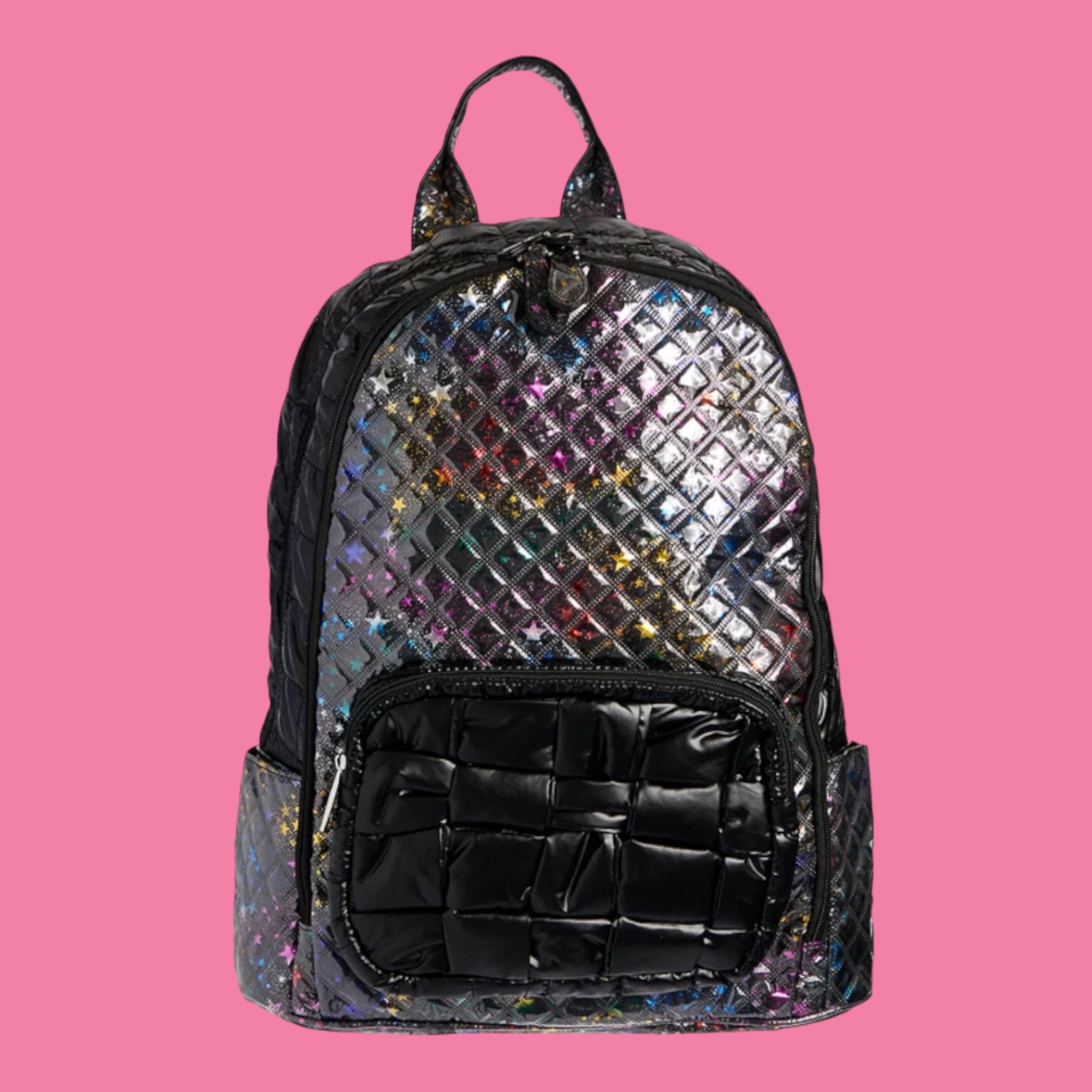 BL Black Rainbow Checkered Backpack The Purple Bow